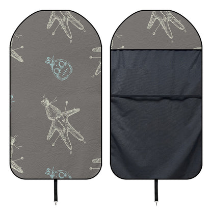 Cartoon Voodoo Doll Pattern Print Waterproof Car Seat Cover