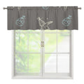 Cartoon Voodoo Doll Pattern Print Window Valance