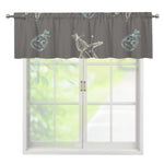 Cartoon Voodoo Doll Pattern Print Window Valance