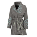 Cartoon Voodoo Doll Pattern Print Women's Bathrobe
