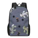 Cartoon Voodoo Doll Print 17 Inch Backpack
