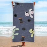 Cartoon Voodoo Doll Print Beach Towel
