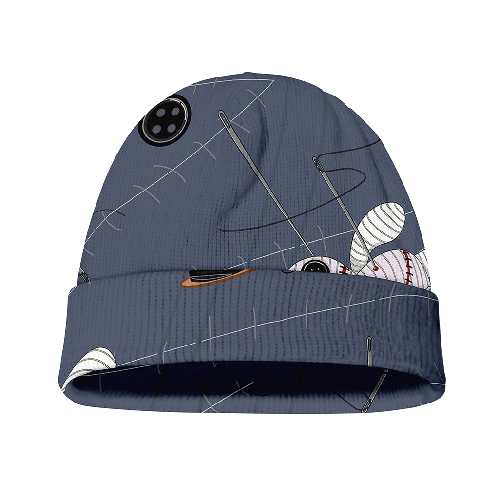 Cartoon Voodoo Doll Print Beanie