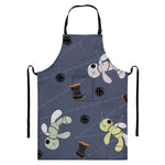 Cartoon Voodoo Doll Print Bib Apron With Pocket