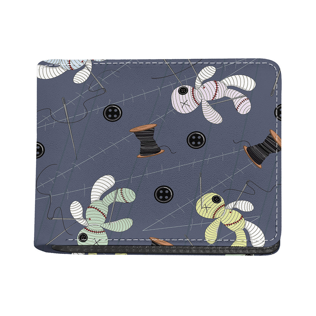 Cartoon Voodoo Doll Print Bifold Wallet