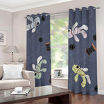 Cartoon Voodoo Doll Print Blackout Grommet Curtains