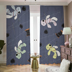 Cartoon Voodoo Doll Print Blackout Pencil Pleat Curtains