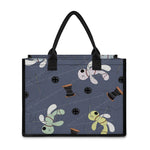 Cartoon Voodoo Doll Print Canvas Tote Bag