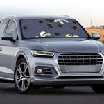 Cartoon Voodoo Doll Print Car Windshield Sun Shade