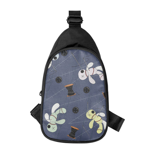 Cartoon Voodoo Doll Print Chest Bag