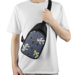 Cartoon Voodoo Doll Print Chest Bag
