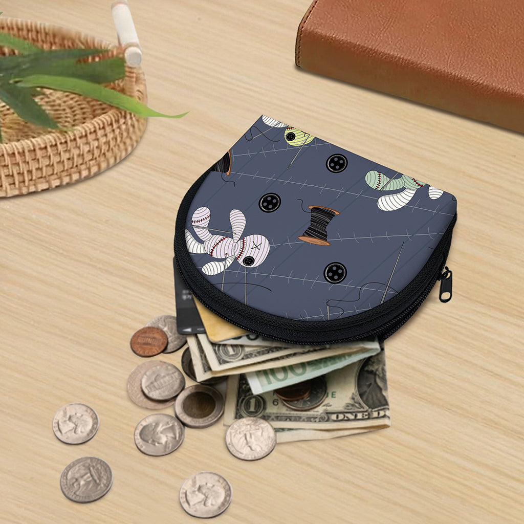 Cartoon Voodoo Doll Print Coin Purse