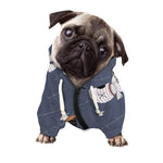 Cartoon Voodoo Doll Print Dog Zip Up Hoodie