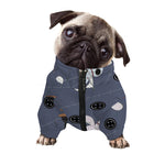 Cartoon Voodoo Doll Print Dog Zip Up Jacket