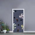 Cartoon Voodoo Doll Print Door Sticker