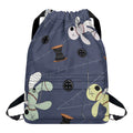 Cartoon Voodoo Doll Print Drawstring Backpack