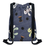 Cartoon Voodoo Doll Print Drawstring Backpack