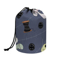 Cartoon Voodoo Doll Print Drawstring Makeup Bag