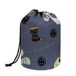 Cartoon Voodoo Doll Print Drawstring Makeup Bag