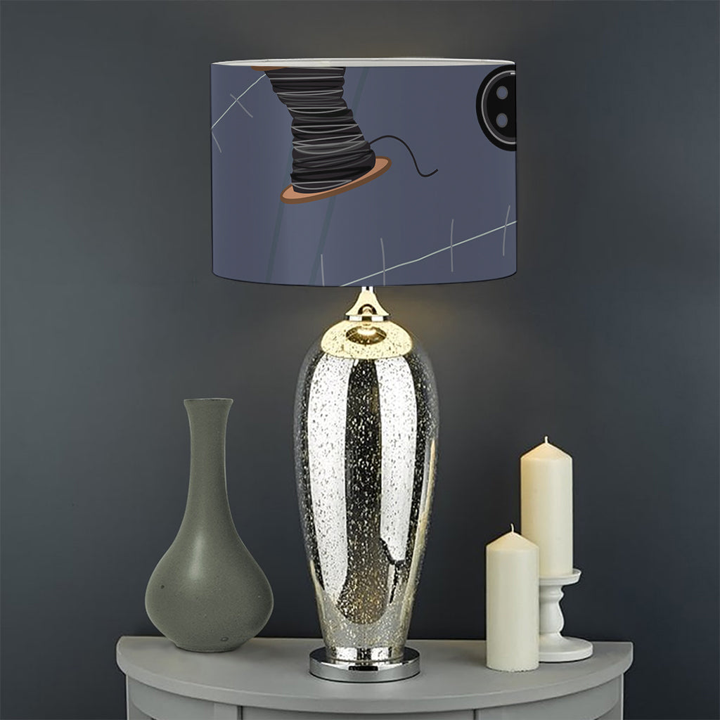 Cartoon Voodoo Doll Print Drum Lamp Shade