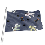Cartoon Voodoo Doll Print Flag