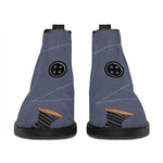 Cartoon Voodoo Doll Print Flat Ankle Boots