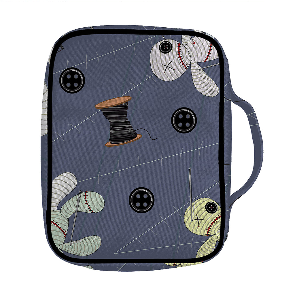 Cartoon Voodoo Doll Print Front Pocket Bible Bag
