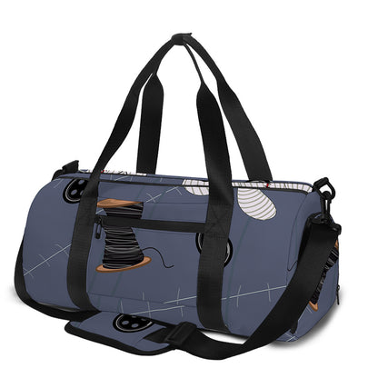 Cartoon Voodoo Doll Print Gym Bag