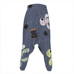 Cartoon Voodoo Doll Print Hammer Pants