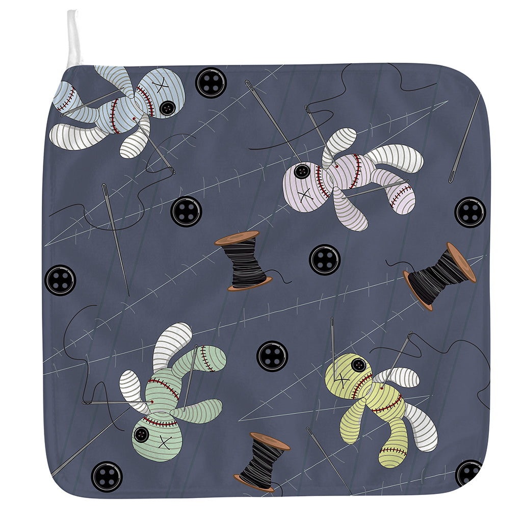 Cartoon Voodoo Doll Print Hand Towel