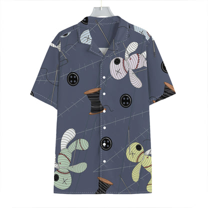 Cartoon Voodoo Doll Print Hawaiian Shirt