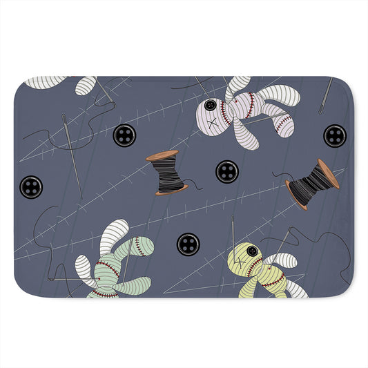 Cartoon Voodoo Doll Print Indoor Door Mat