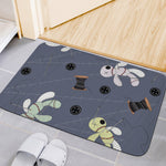 Cartoon Voodoo Doll Print Indoor Door Mat