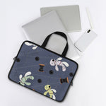 Cartoon Voodoo Doll Print Laptop Sleeve With Handle