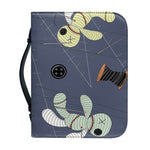 Cartoon Voodoo Doll Print Leather Bible Cover