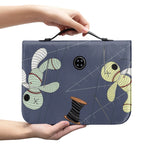 Cartoon Voodoo Doll Print Leather Bible Cover