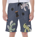 Cartoon Voodoo Doll Print Men's Beach Shorts