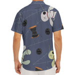 Cartoon Voodoo Doll Print Men's Deep V-Neck Shirt