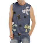 Cartoon Voodoo Doll Print Men's Fitness Tank Top