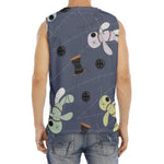 Cartoon Voodoo Doll Print Men's Fitness Tank Top