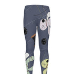 Cartoon Voodoo Doll Print Men's leggings