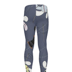 Cartoon Voodoo Doll Print Men's leggings