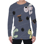 Cartoon Voodoo Doll Print Men's Long Sleeve T-Shirt