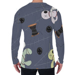 Cartoon Voodoo Doll Print Men's Long Sleeve T-Shirt