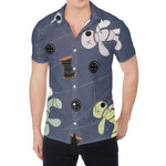 Cartoon Voodoo Doll Print Men's Shirt