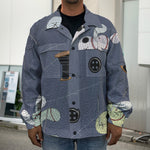 Cartoon Voodoo Doll Print Men's Shirt Jacket