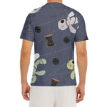 Cartoon Voodoo Doll Print Men's Short Sleeve Rash Guard