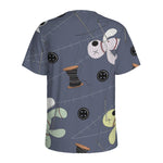 Cartoon Voodoo Doll Print Men's Sports T-Shirt
