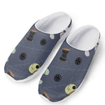 Cartoon Voodoo Doll Print Mesh Casual Shoes