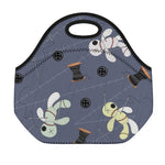 Cartoon Voodoo Doll Print Neoprene Lunch Bag